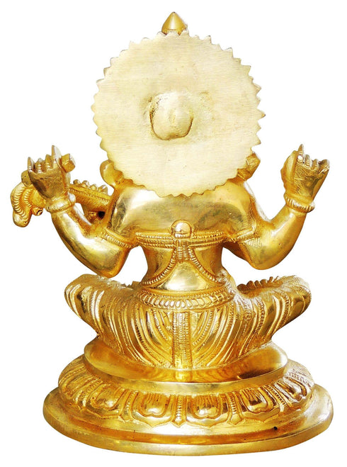 Brass Saraswati Ji Goddess Idol Statue 2.075kg